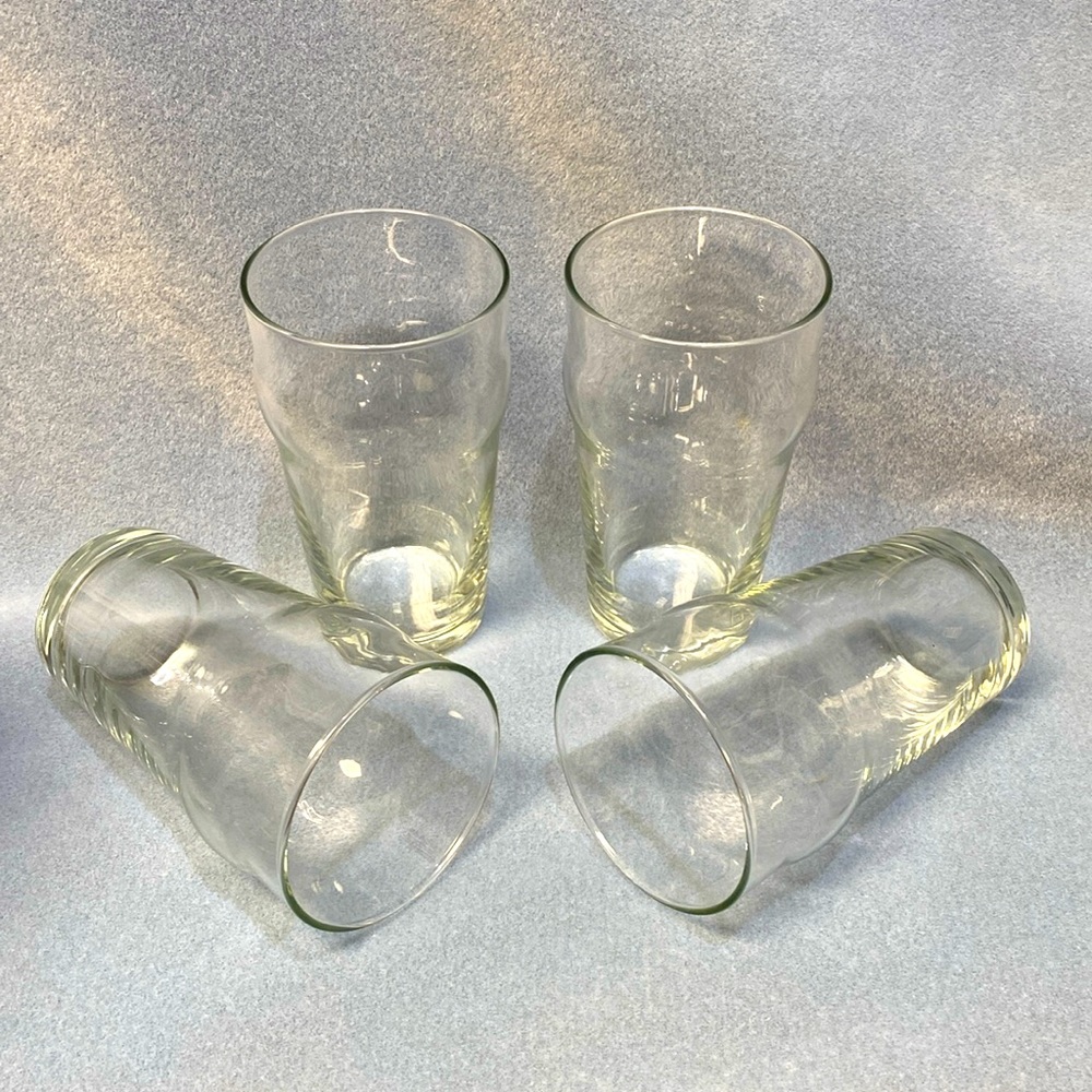 Luxu Clear Beer Glasses set of 4